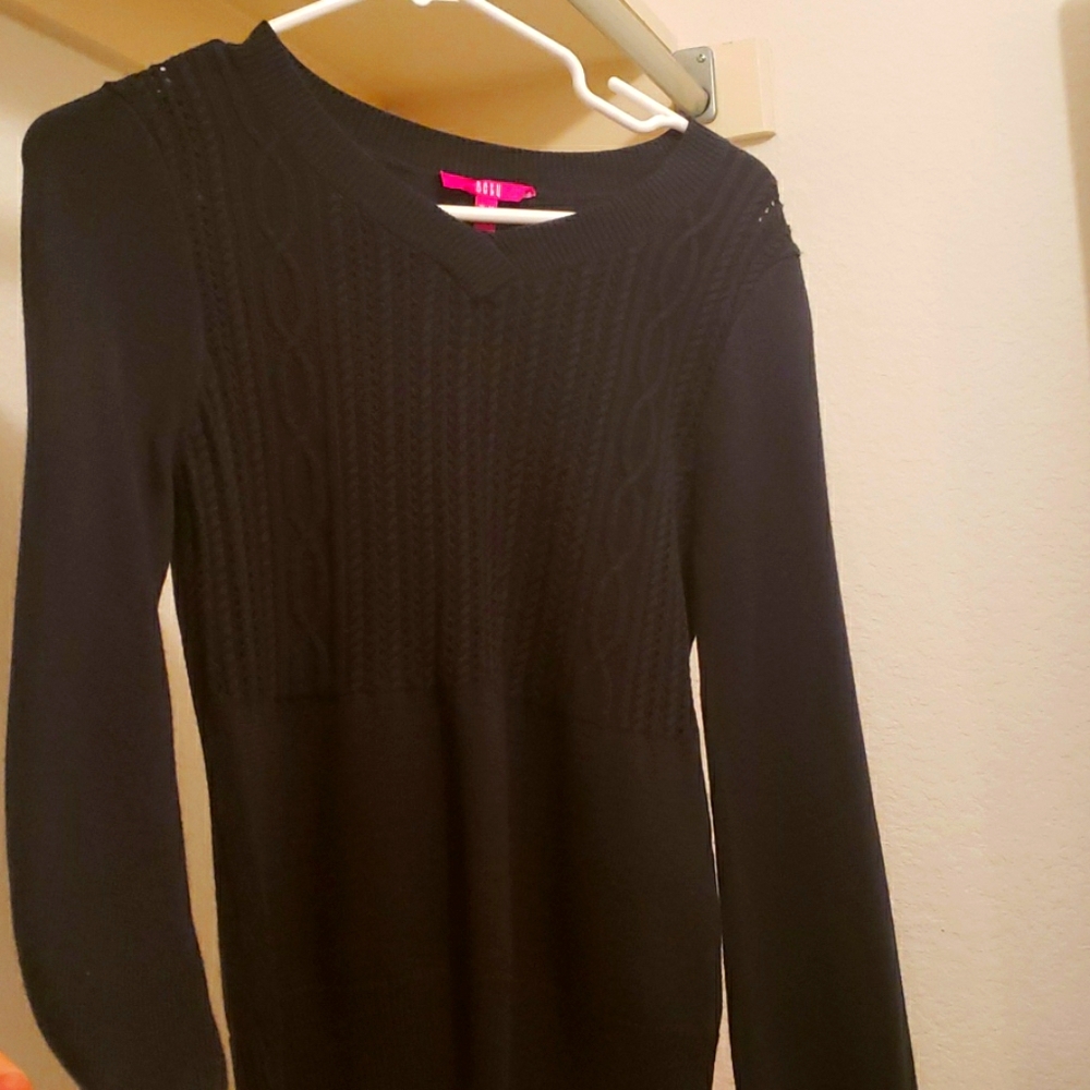 Womens black knit top